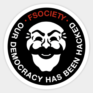 Fsociety Democracy Sticker